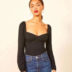 Reformation Reign top in black